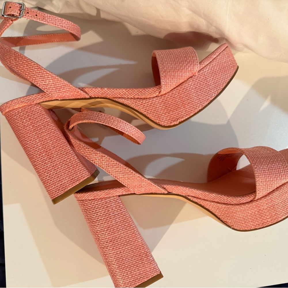 Pink Marc Fisher Platform Sandals Worn Once